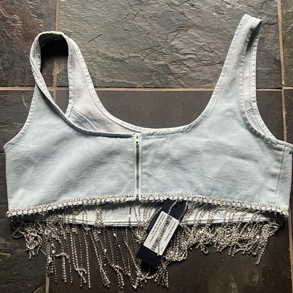 Momokrom Denim Tank Top with Dangle size US 12 - Picture 5 of 9